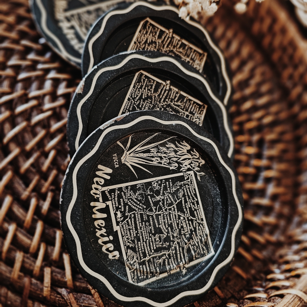 Vintage New Mexico Souvenir Coasters Set - Picture 2 of 4